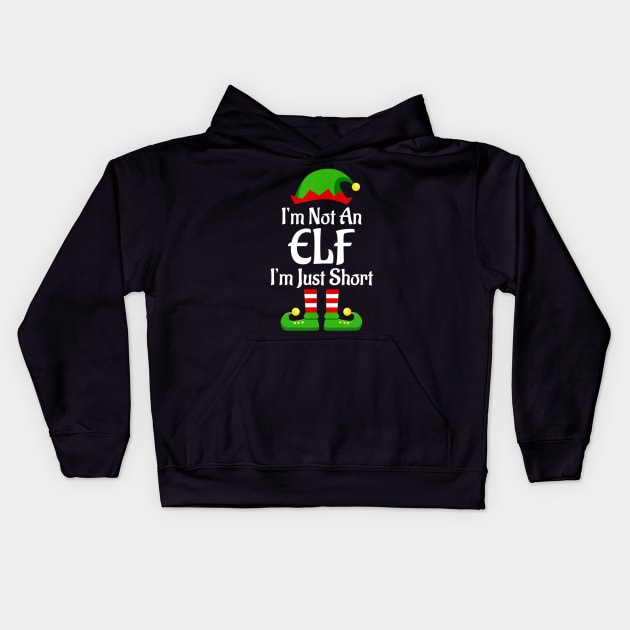 I'm Not An Elf Family Christmas Pjs Matching Men Women Kids Kids Hoodie by Jsimo Designs